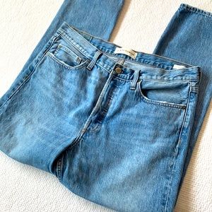 Denim Forum The Ex Boyfriend High Rise Button Front Jean